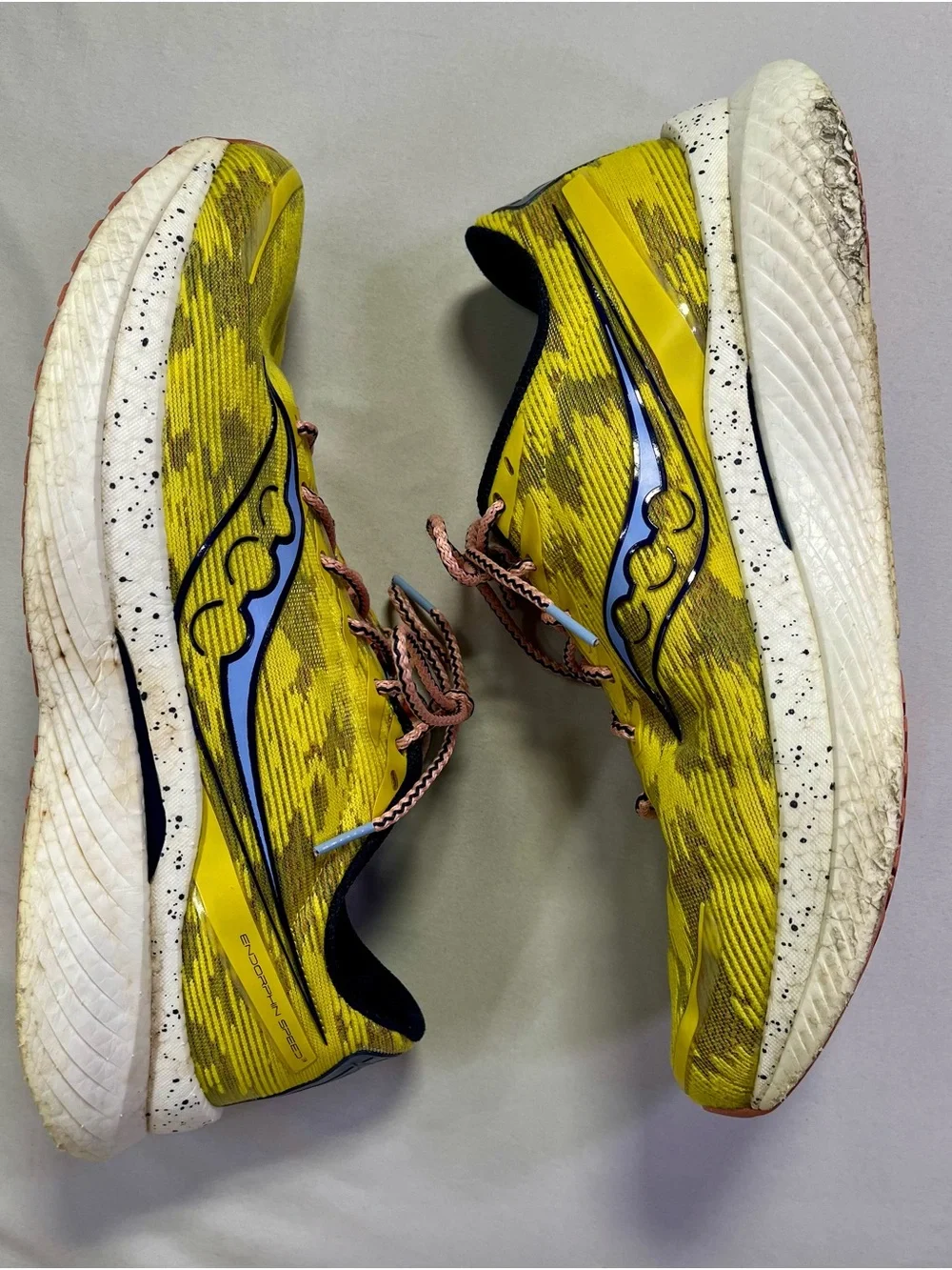 Saucony Endorphin Speed Pro 3 Men's Size 12 Running Shoes Yellow Peach